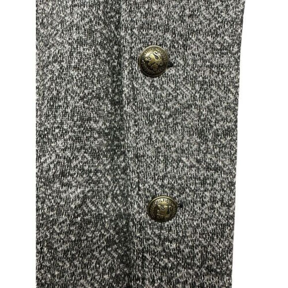Tommy Hilfiger Ladies Military Jacket Black Gray Multi. Size Large Pre-owned - Picture 6 of 8